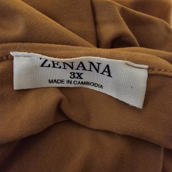 Zenana NWOT Orange Dress with front tie SUPER SOFT - Picture 5 of 6